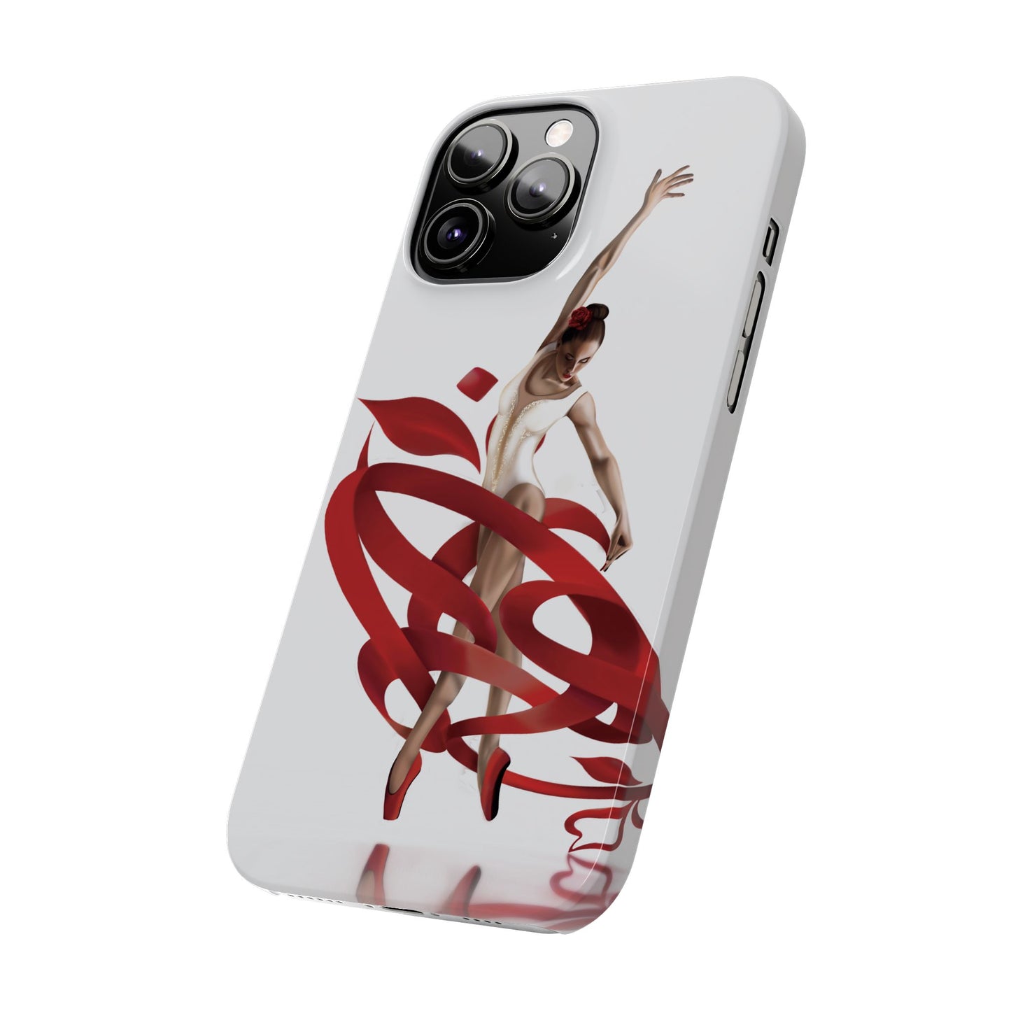 Elegant Ballet Dancer Ribbon Slim Phone Case - Perfect for Dance Lovers