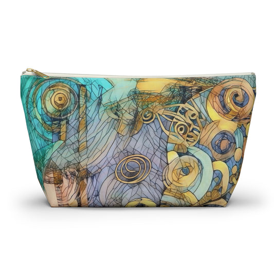 Ethereal Swirls Accessory Pouch w T-bottom