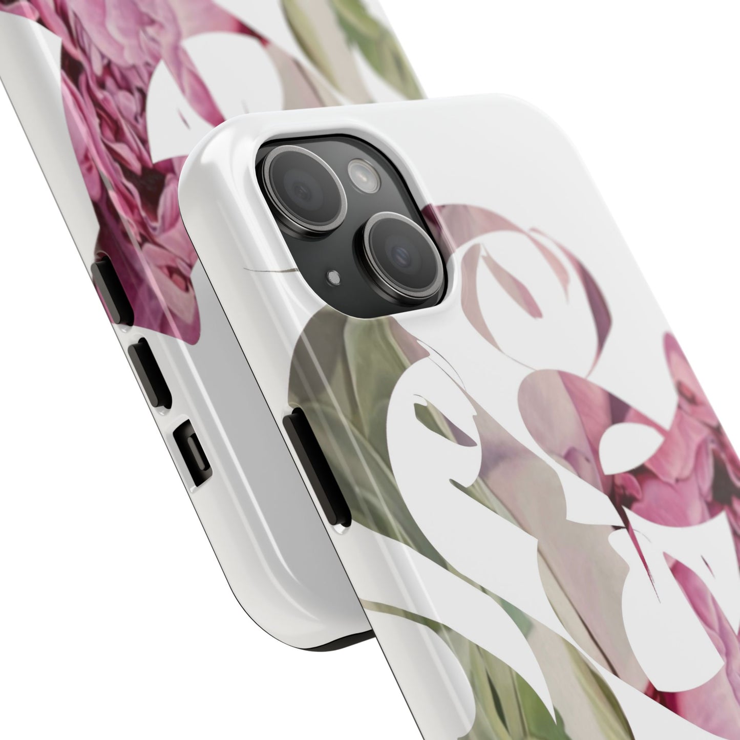 Phone Case - Garden Persian Calligraphy Design in Grey