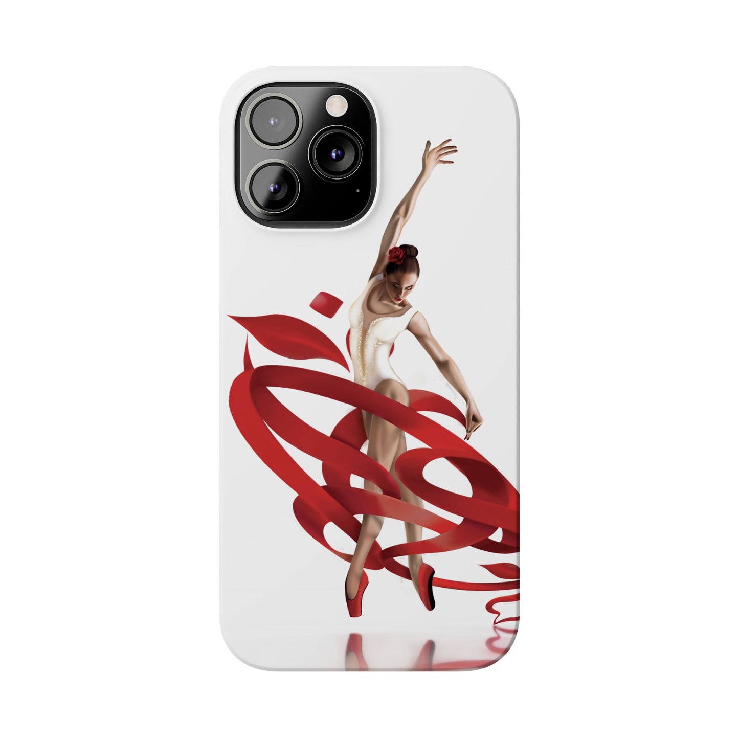 Elegant Ballet Dancer Ribbon Slim Phone Case - Perfect for Dance Lovers