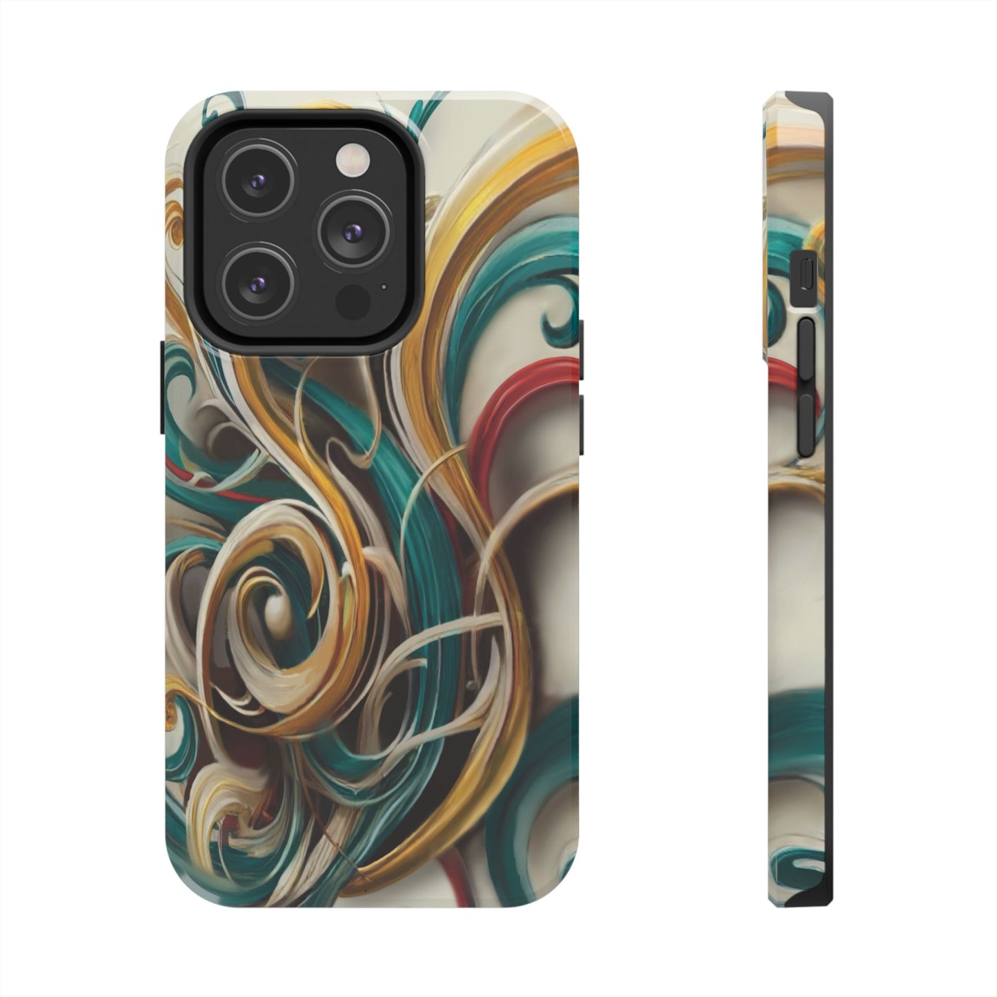 Marble Abstract Phone Case Calligraphy