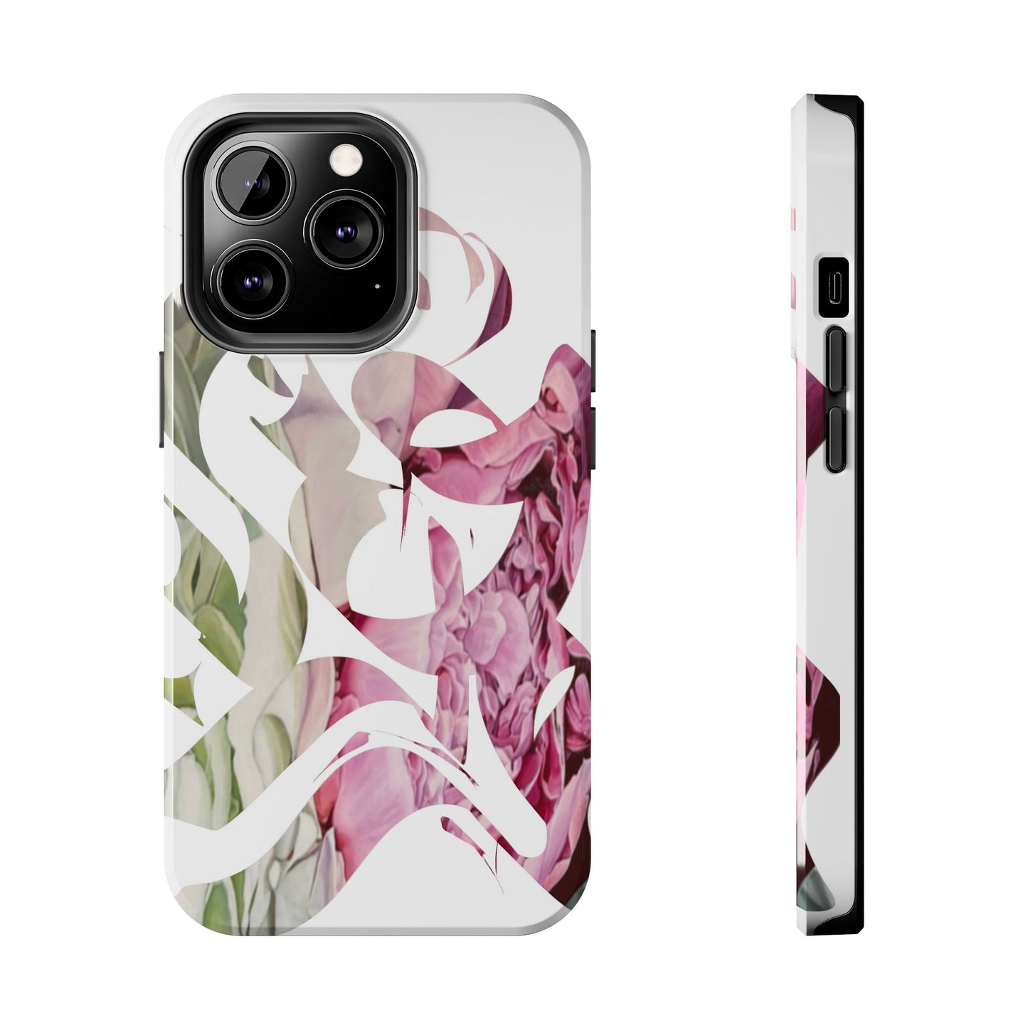 Phone Case - Garden Persian Calligraphy Design in Grey
