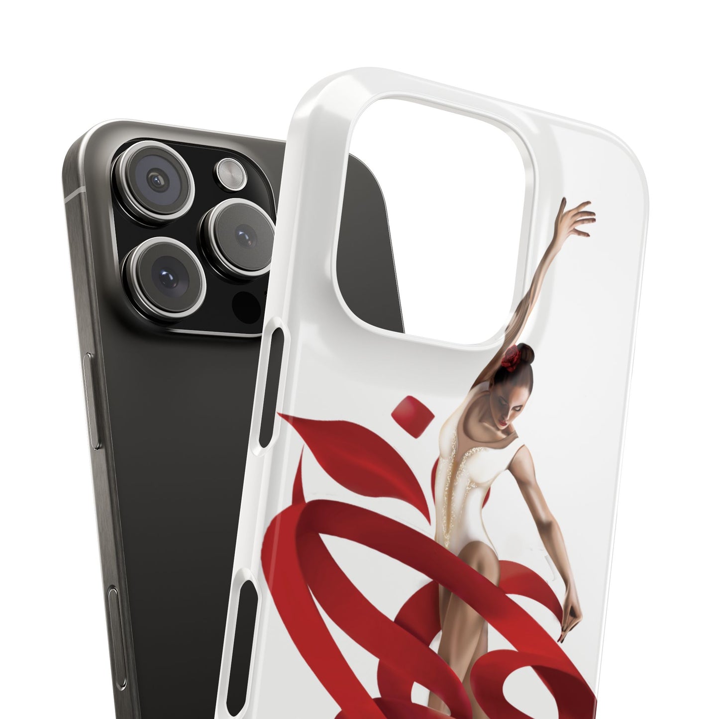 Elegant Ballet Dancer Ribbon Slim Phone Case - Perfect for Dance Lovers