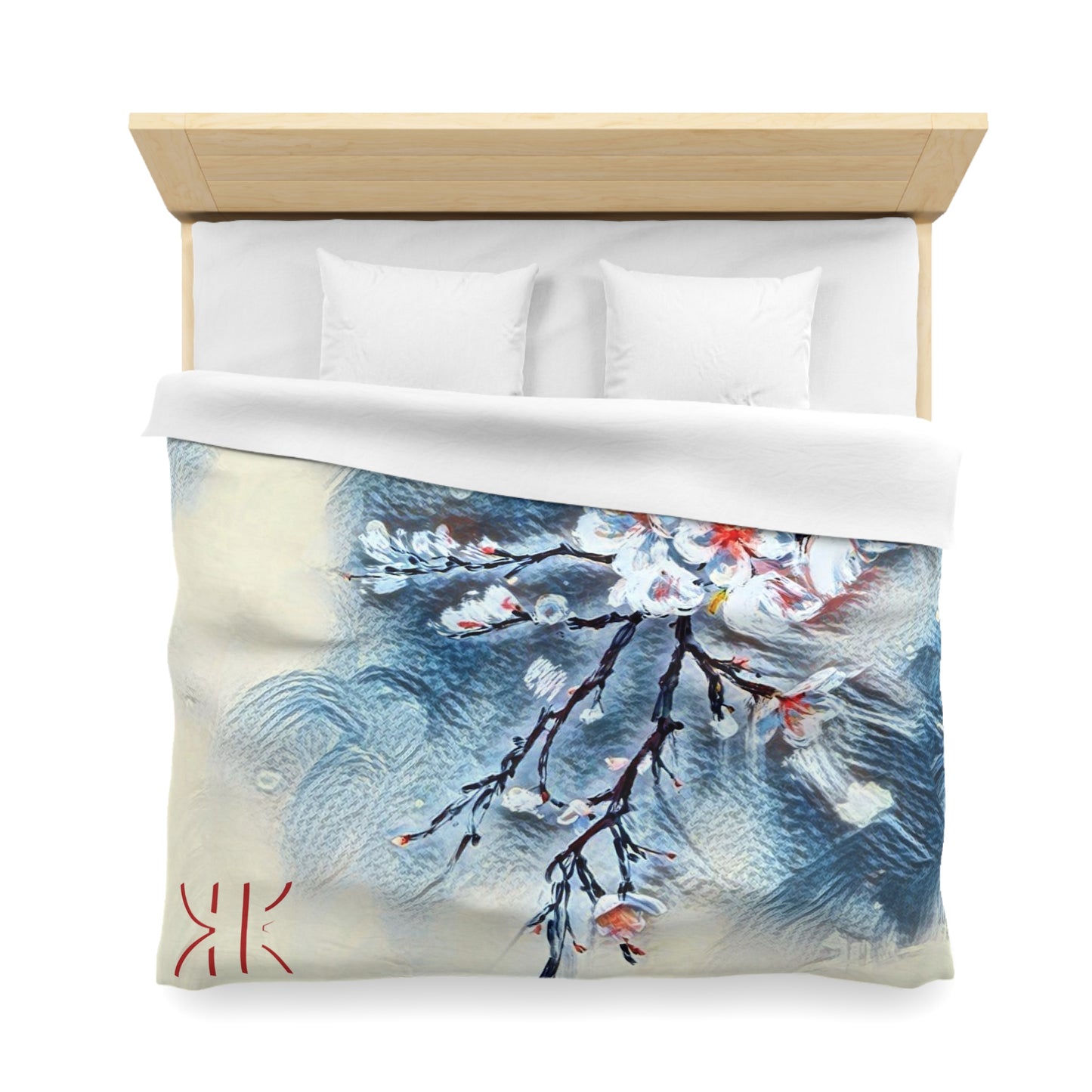 Copy of Blossom Serenity Microfiber Duvet Cover – Elegant Floral Bedding for Cozy Bedrooms