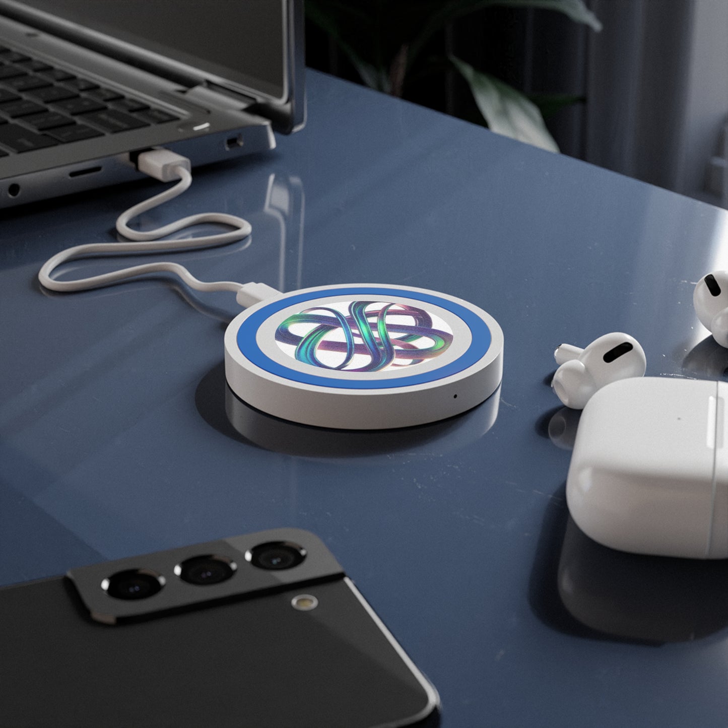 Abstract Design Wireless Charging Pad