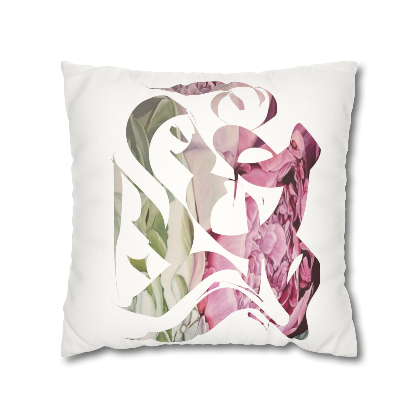 Square Pillowcase - Flora Persian Calligraphy Home Design Cushion