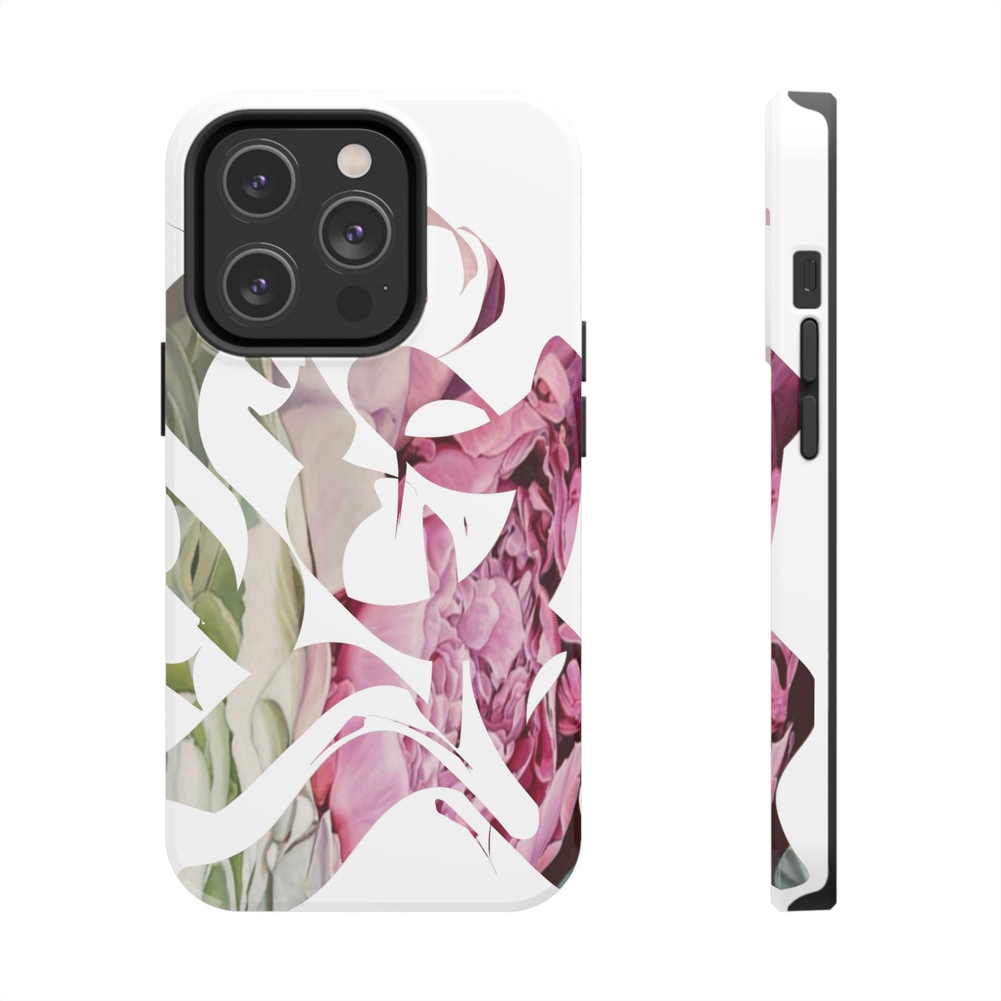 Phone Case - Garden Persian Calligraphy Design in Grey