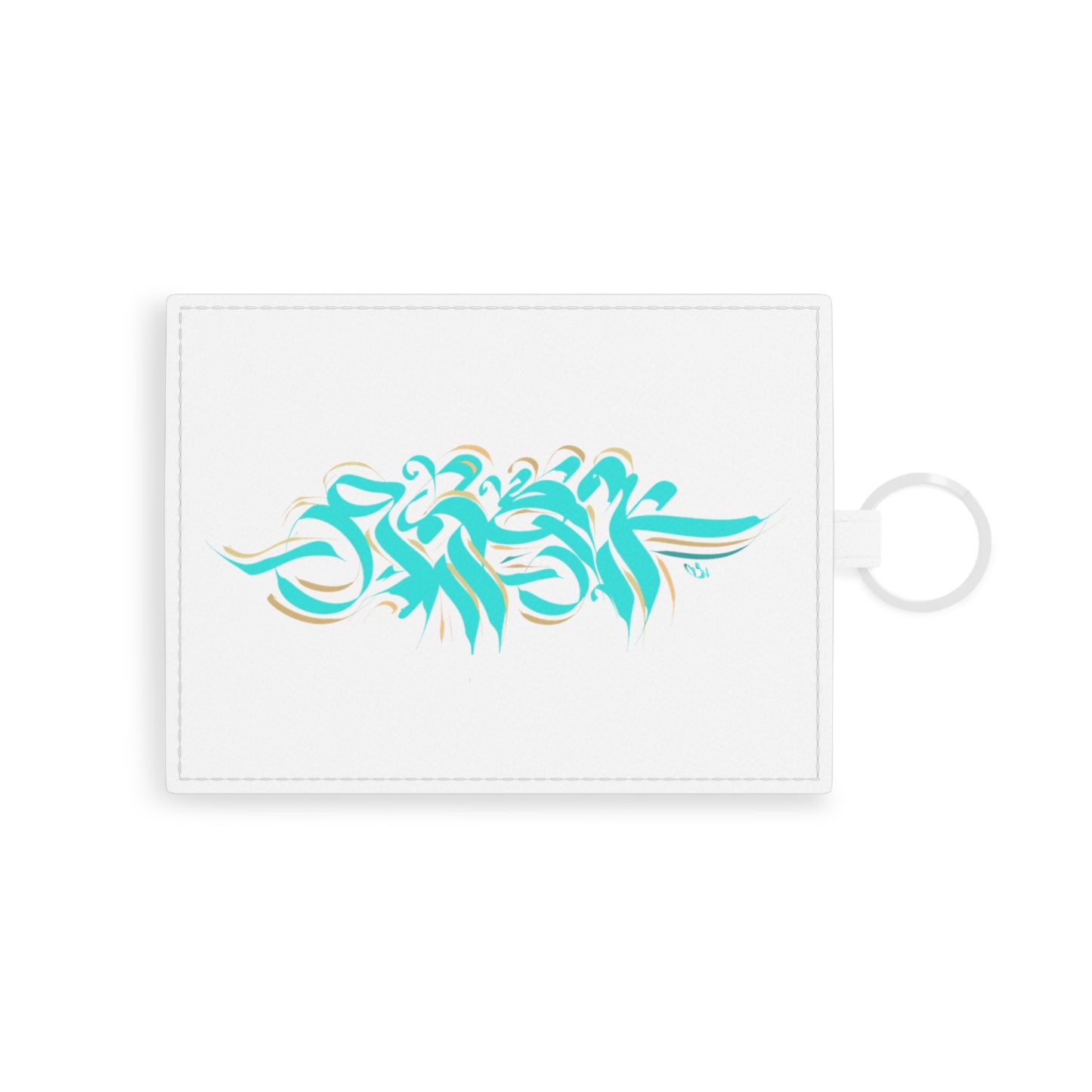 Copy of Copy of Modern Calligraphy Saffiano Leather Card Holder