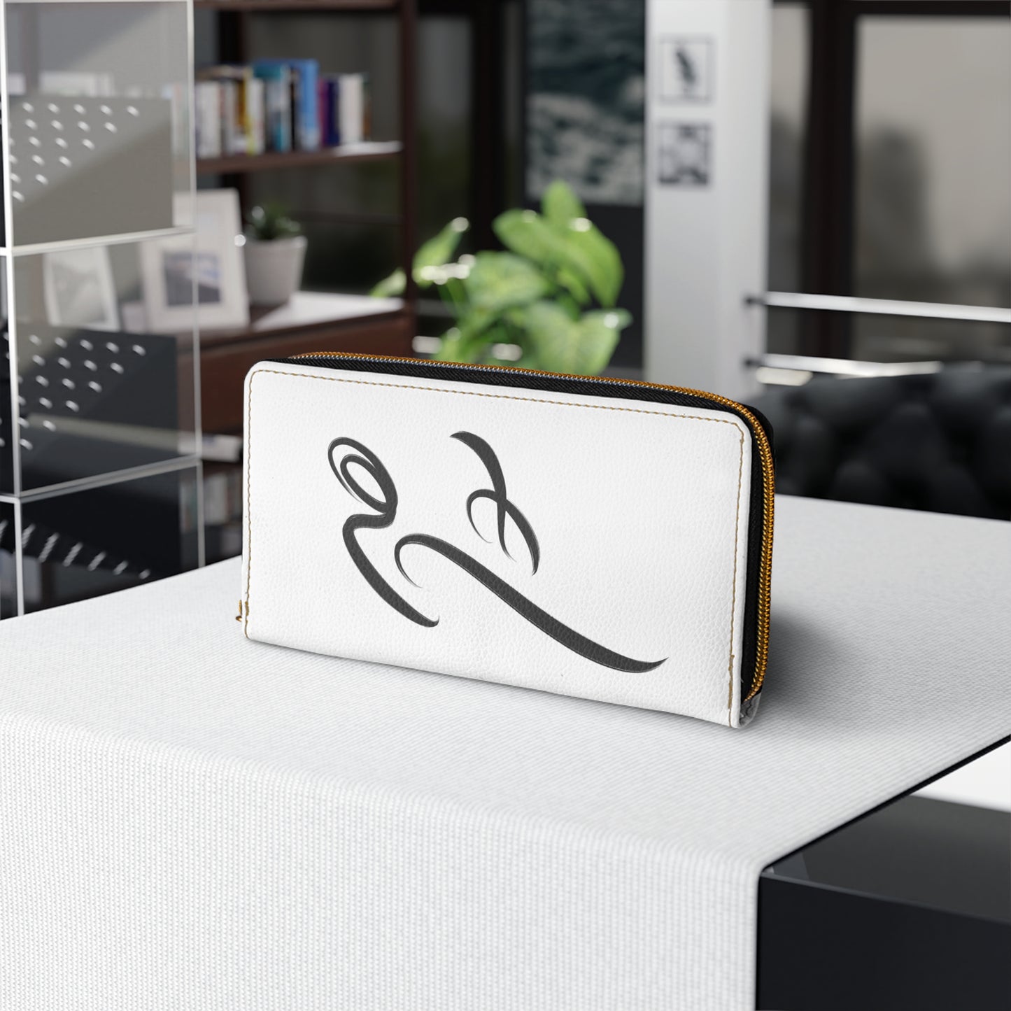 Hich Handwritten Persian Calligraphy Zipper Wallet