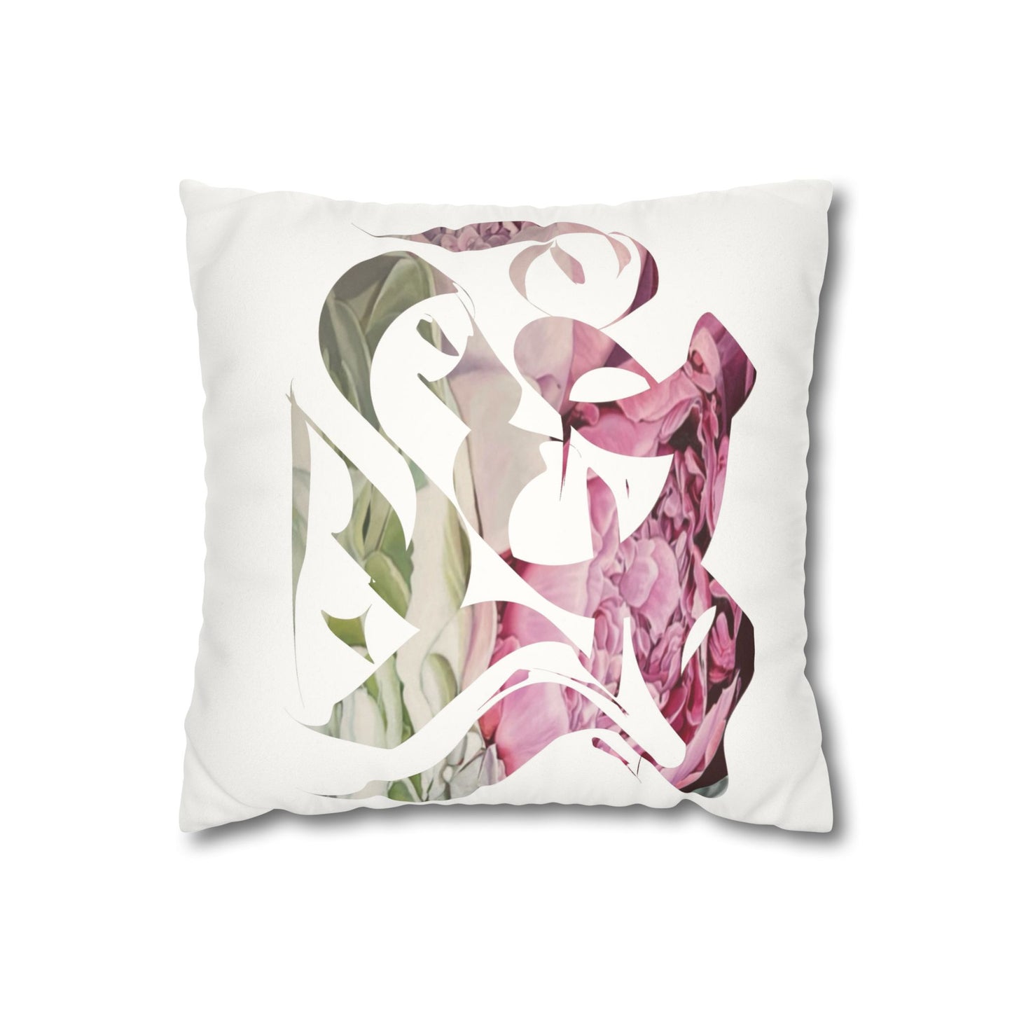 Square Pillowcase - Flora Persian Calligraphy Home Design Cushion