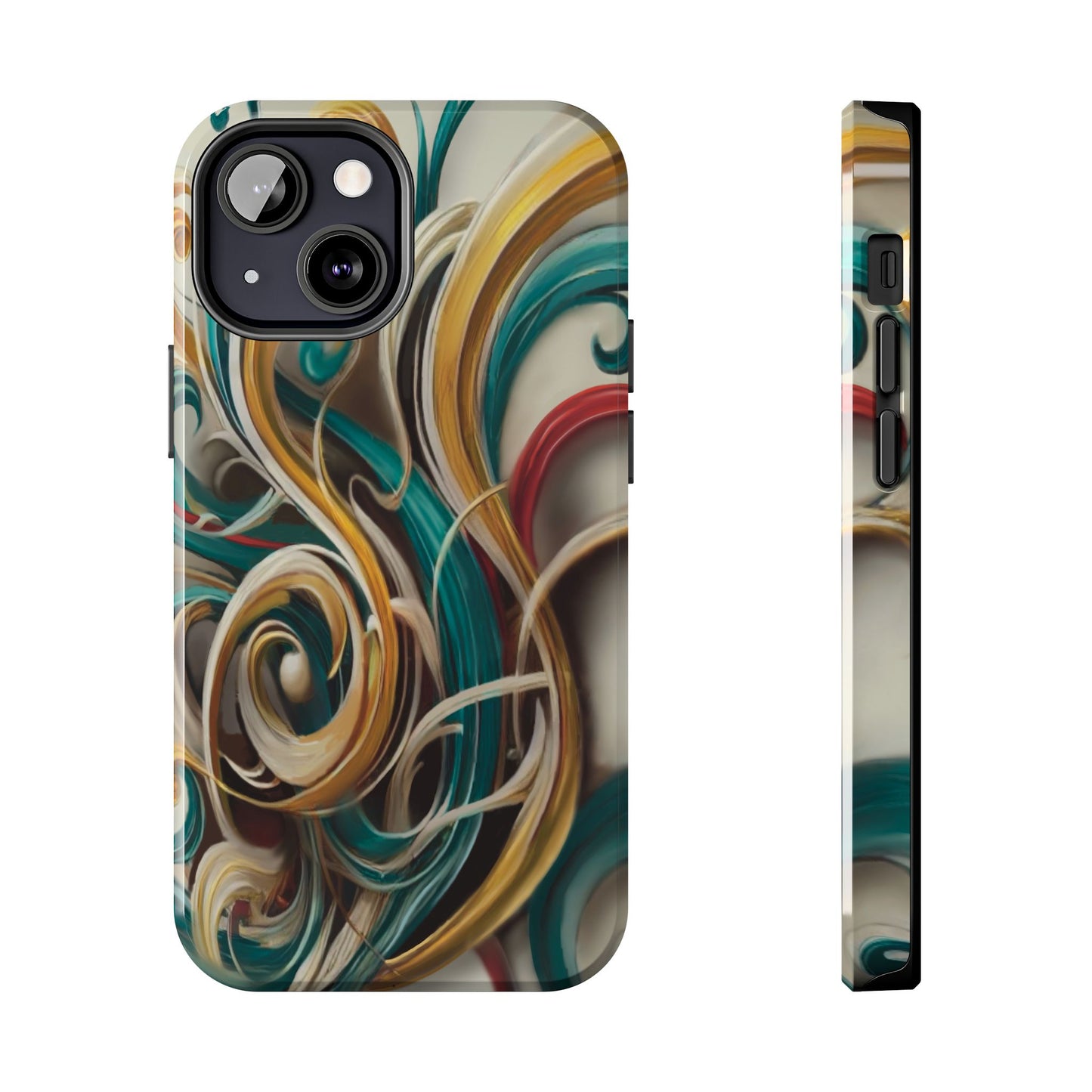 Marble Abstract Phone Case Calligraphy