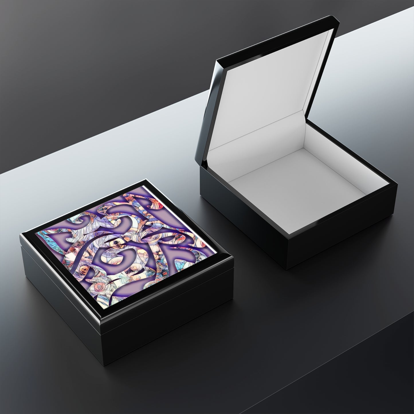 Detailed Calligraphy Beauty Jewelry Organizer..