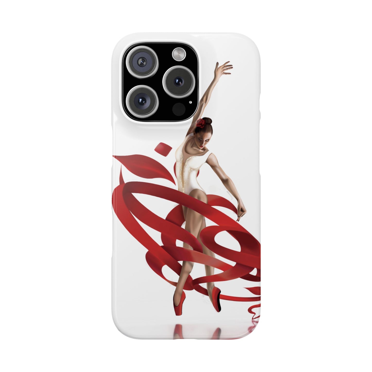 Elegant Ballet Dancer Ribbon Slim Phone Case - Perfect for Dance Lovers