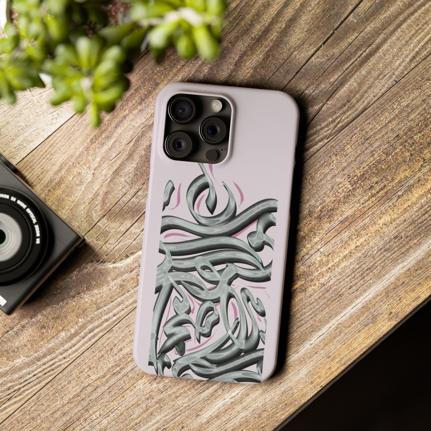 Modern Art  Slim Phone Case -LOVE,