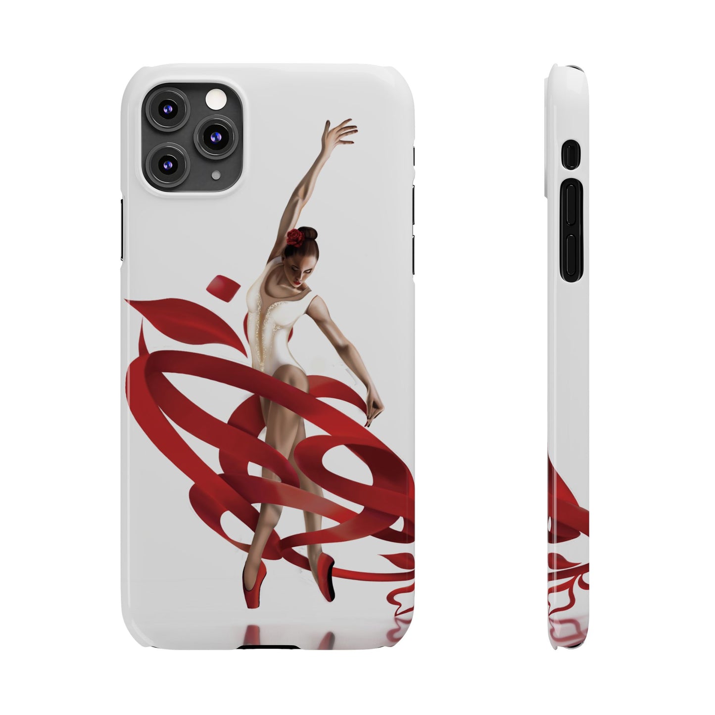 Elegant Ballet Dancer Ribbon Slim Phone Case - Perfect for Dance Lovers