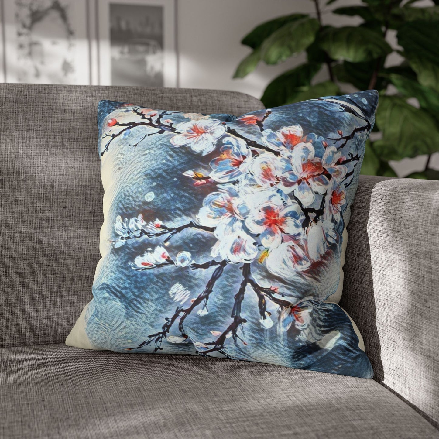 Spring Pillowcase - Modern Art Portrait Watercolour Design