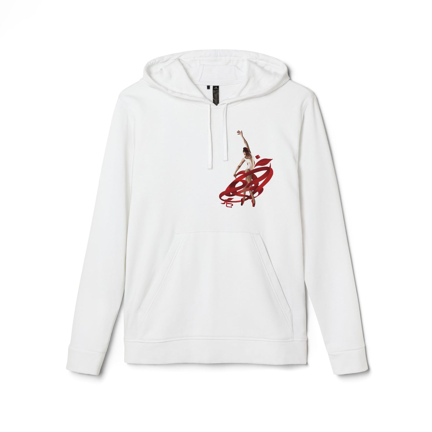 Kalli K X Adidas Unisex Fleece Hoodie- Ballerina and ribbon