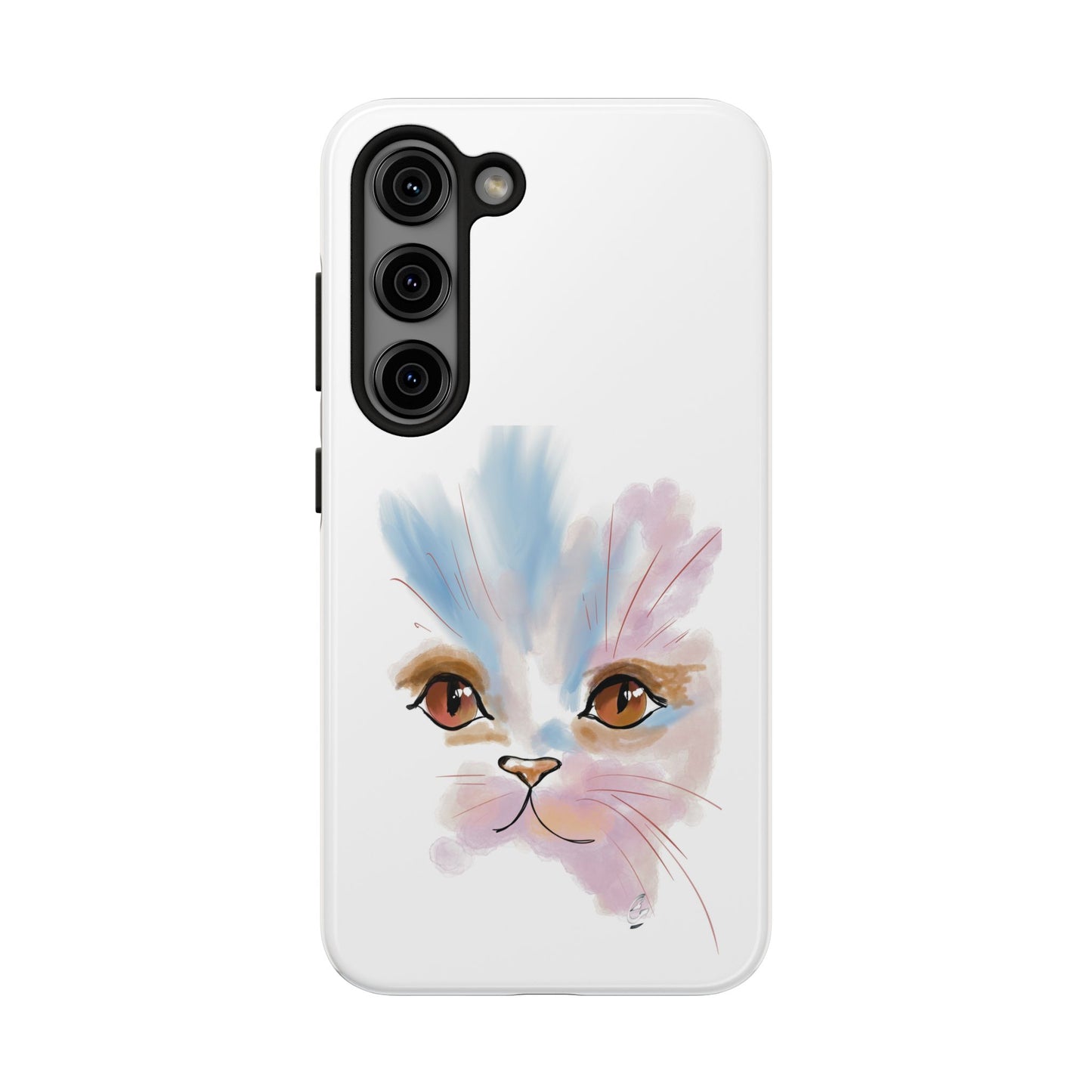 Cat Watercolour Tough Phone Case /