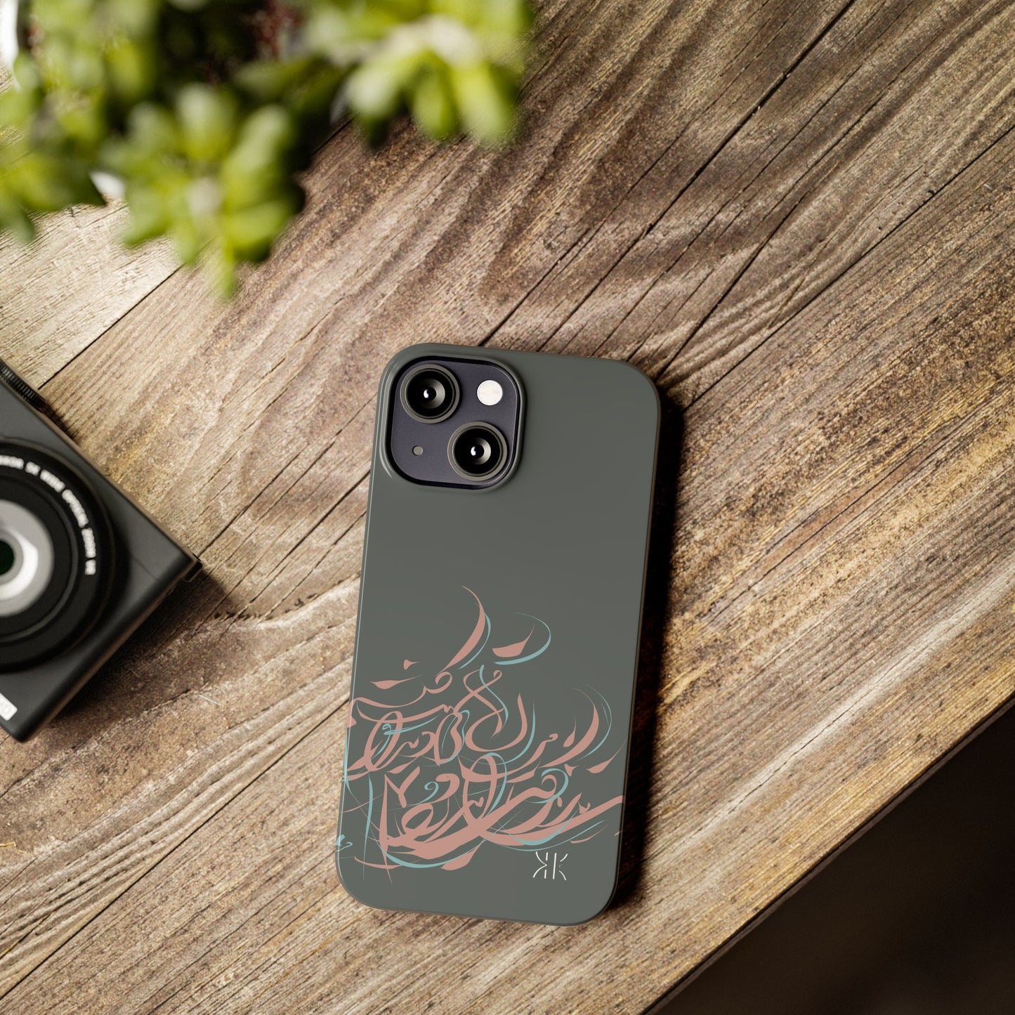 Modern Persian  Calligraphy Kalli K   Slim Phone Case