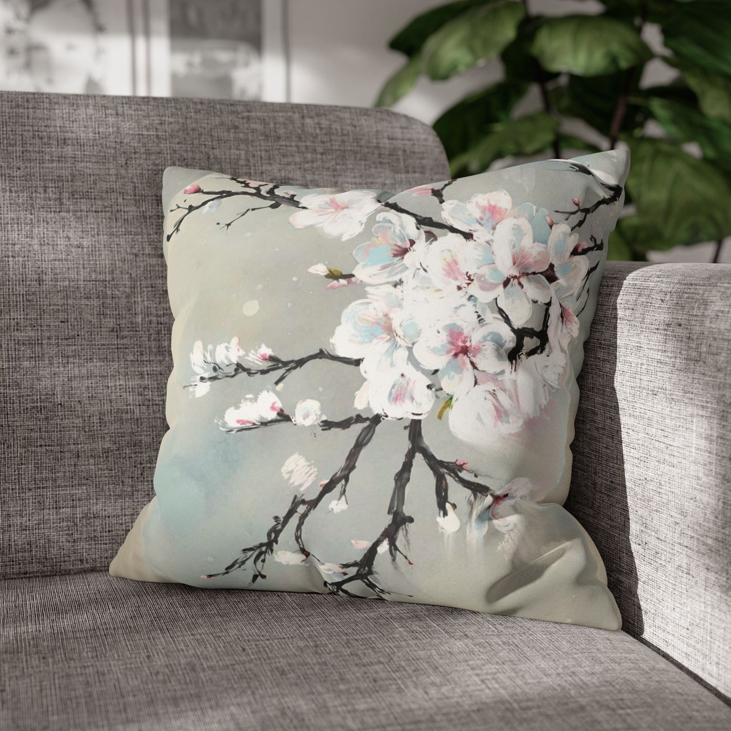 Spring Pillowcase - Modern Art Portrait Watercolour Design