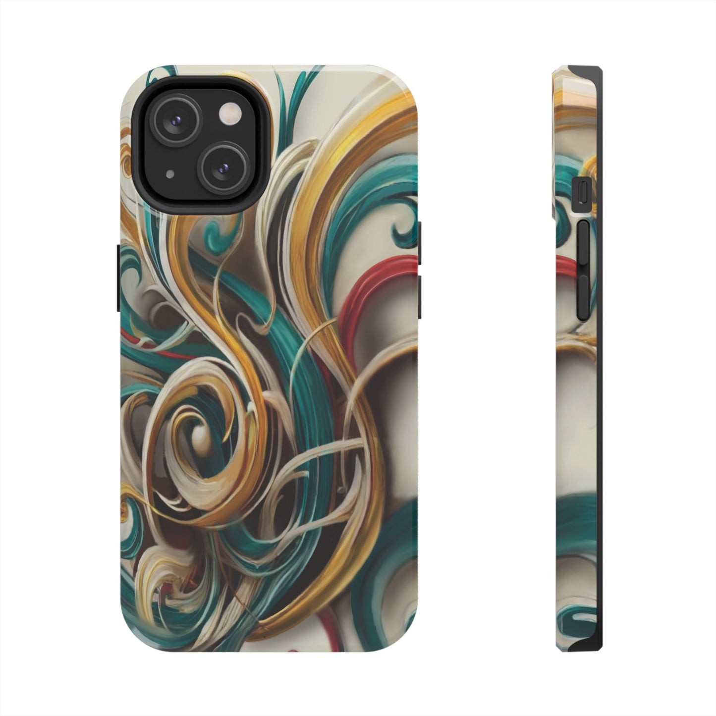 Marble Abstract Phone Case Calligraphy
