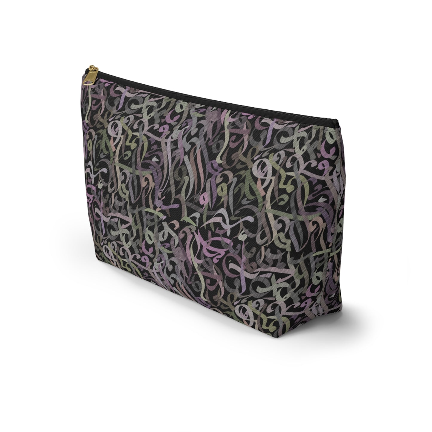 Modern calligraphy Accessory Pouch w T-bottom