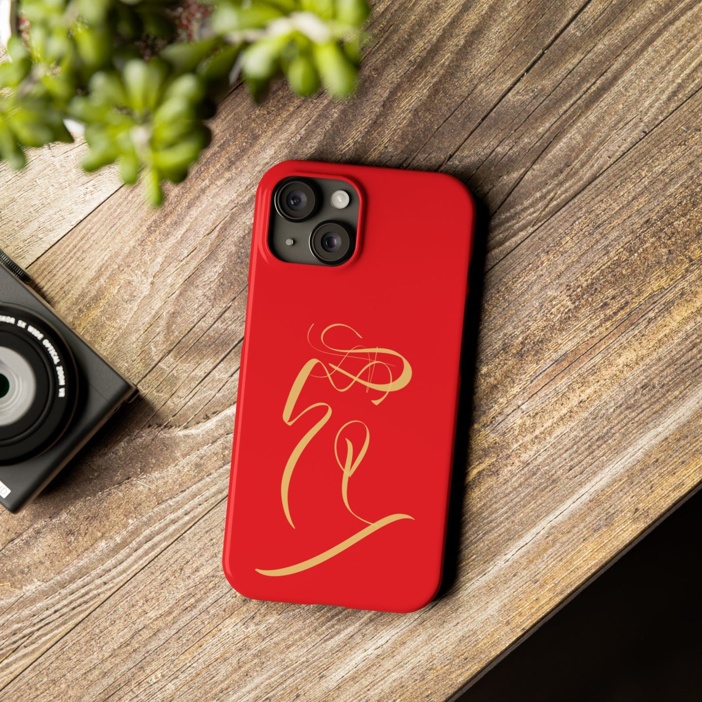 Modern Calligraphy Slim Phone Case -LOVE