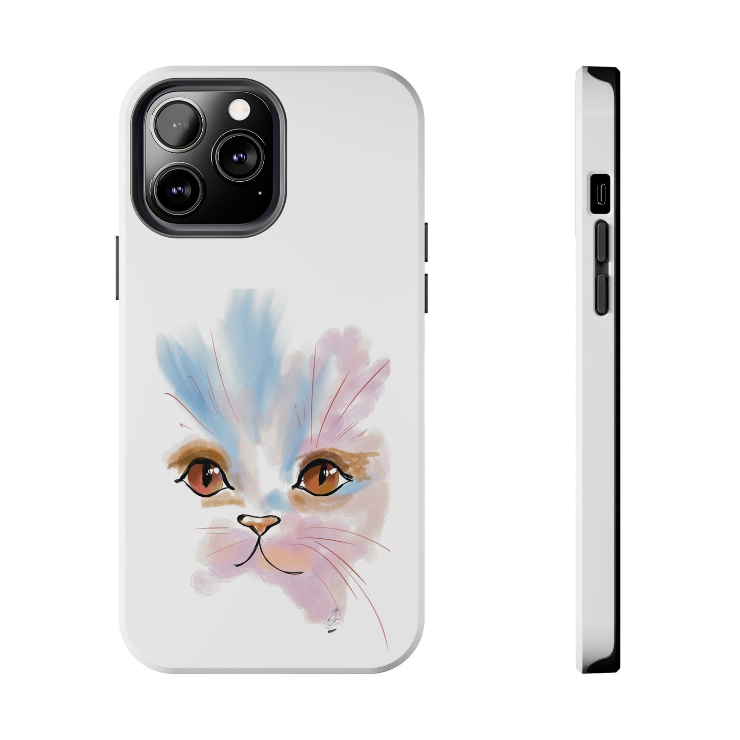 Cat Watercolour Tough Phone Case /