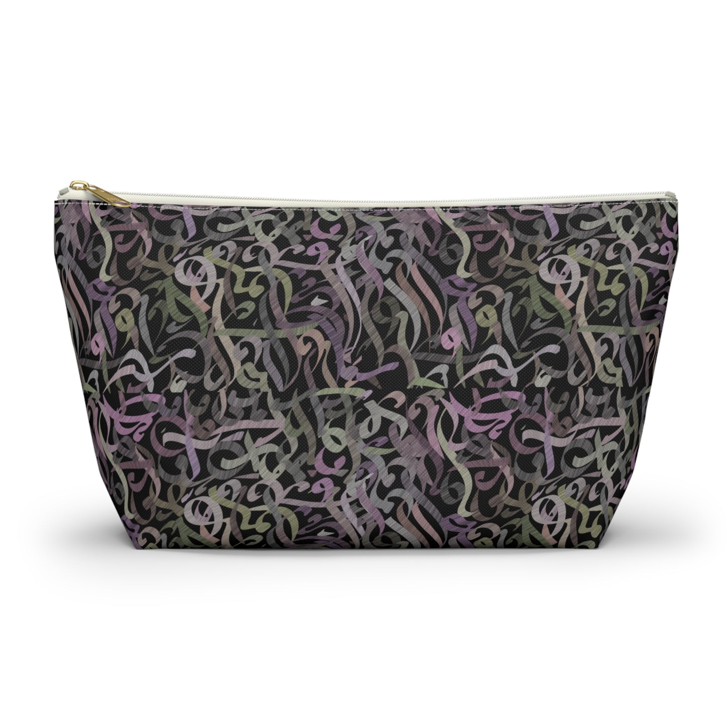 Modern calligraphy Accessory Pouch w T-bottom