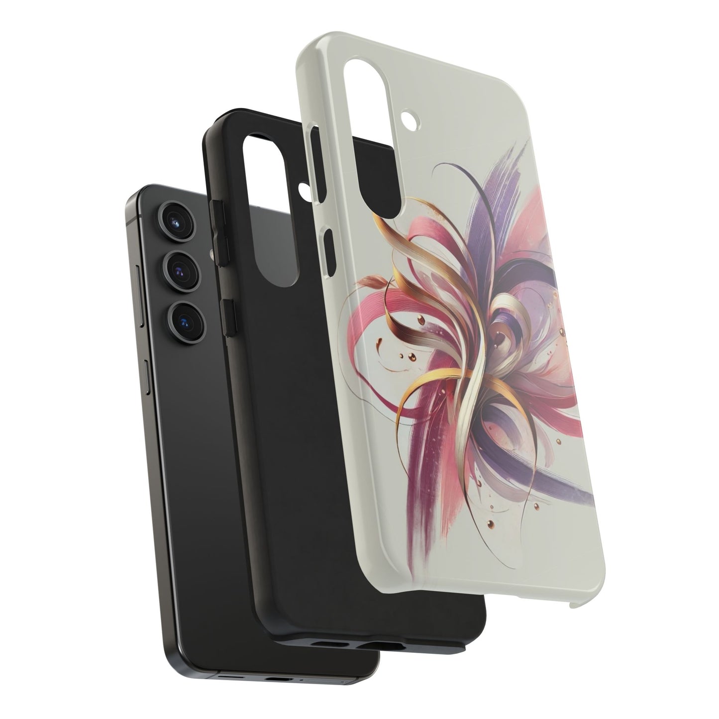 Phone Cases - Colorful Calligraphy Flower Chic Stylish Design