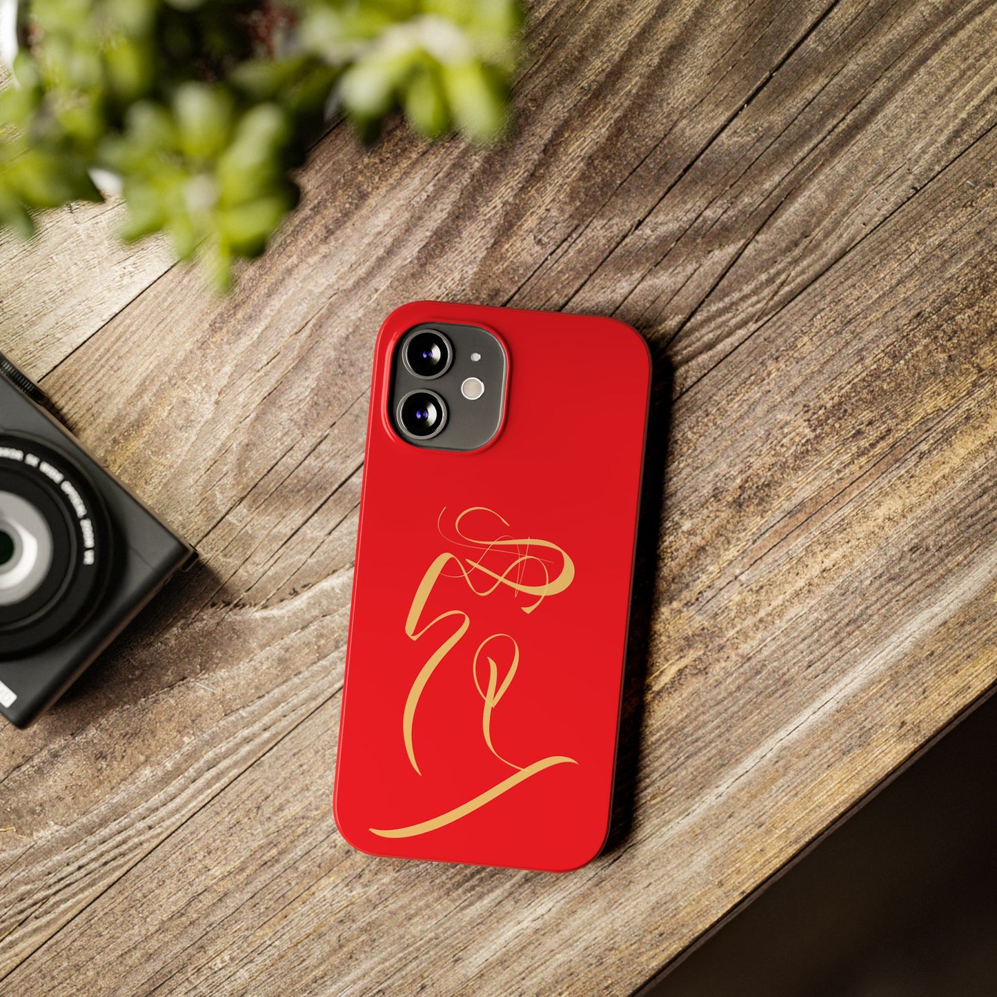 Modern Calligraphy Slim Phone Case -LOVE