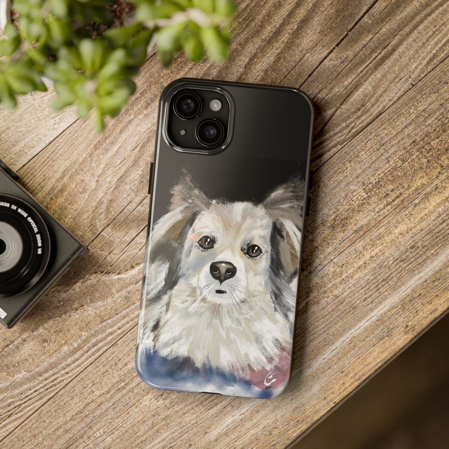 Dog Watercolor Tough Phone Case