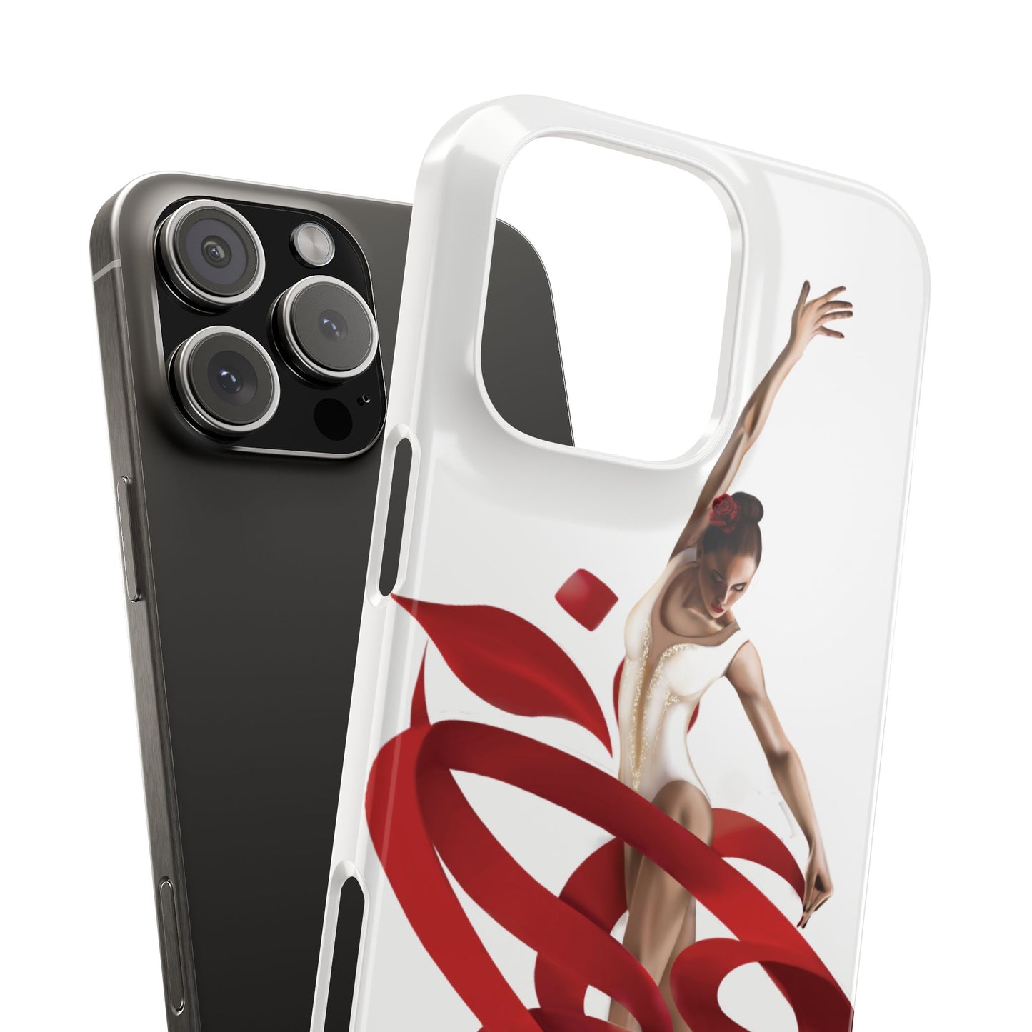 Elegant Ballet Dancer Ribbon Slim Phone Case - Perfect for Dance Lovers