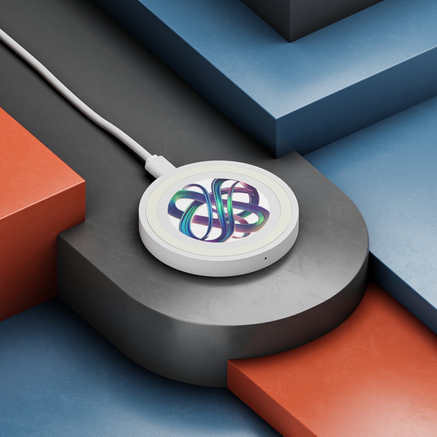 Abstract Design Wireless Charging Pad