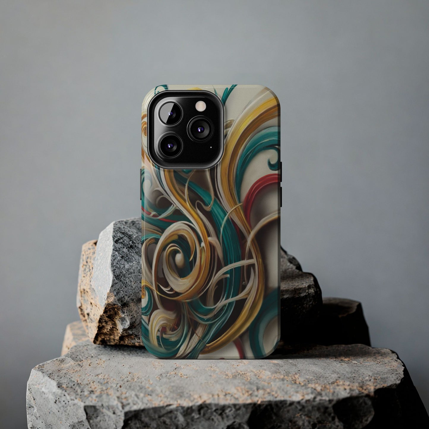 Marble Abstract Phone Case Calligraphy