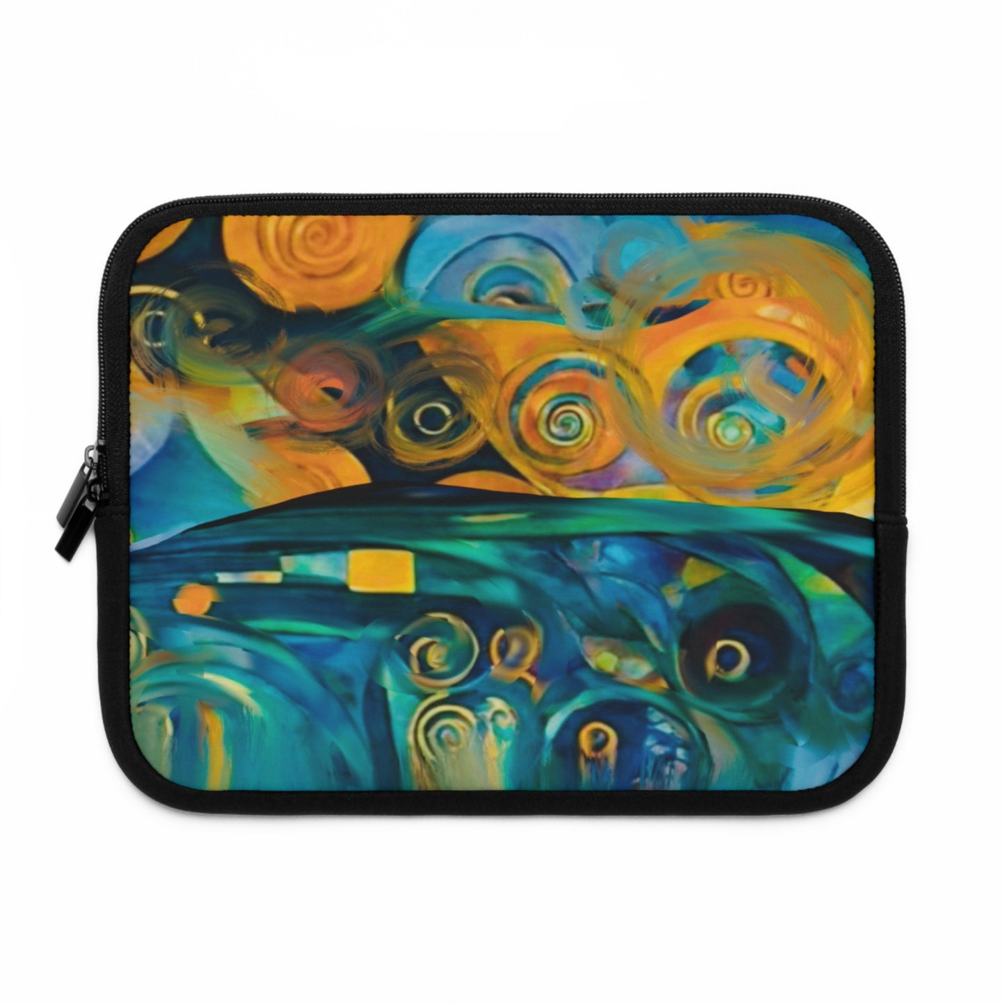 Laptop Sleeve - Ethereal Swirls Modern Digital Art Design...