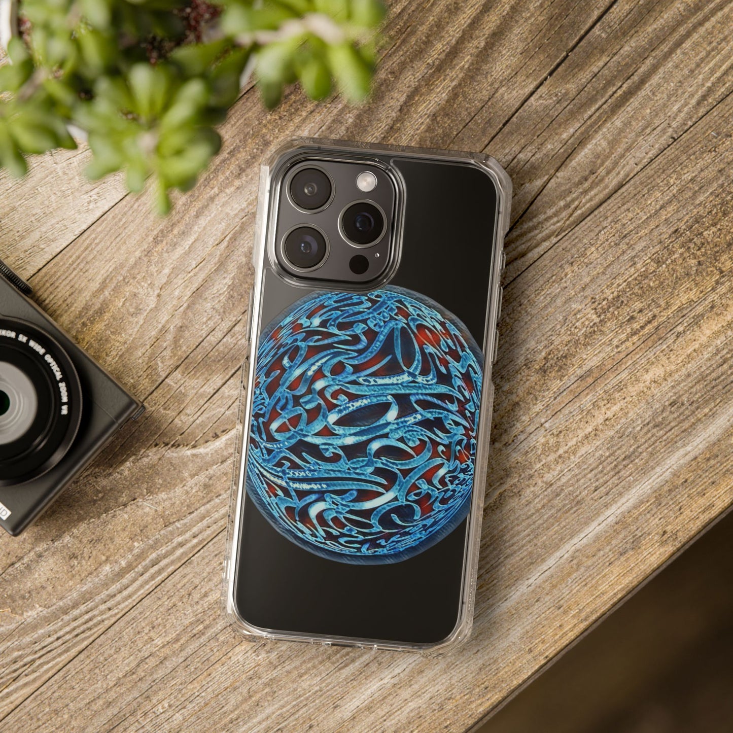 Copy of Phone Case - Pink Ribbon Persian Calligraphy Design - Magnetic Case