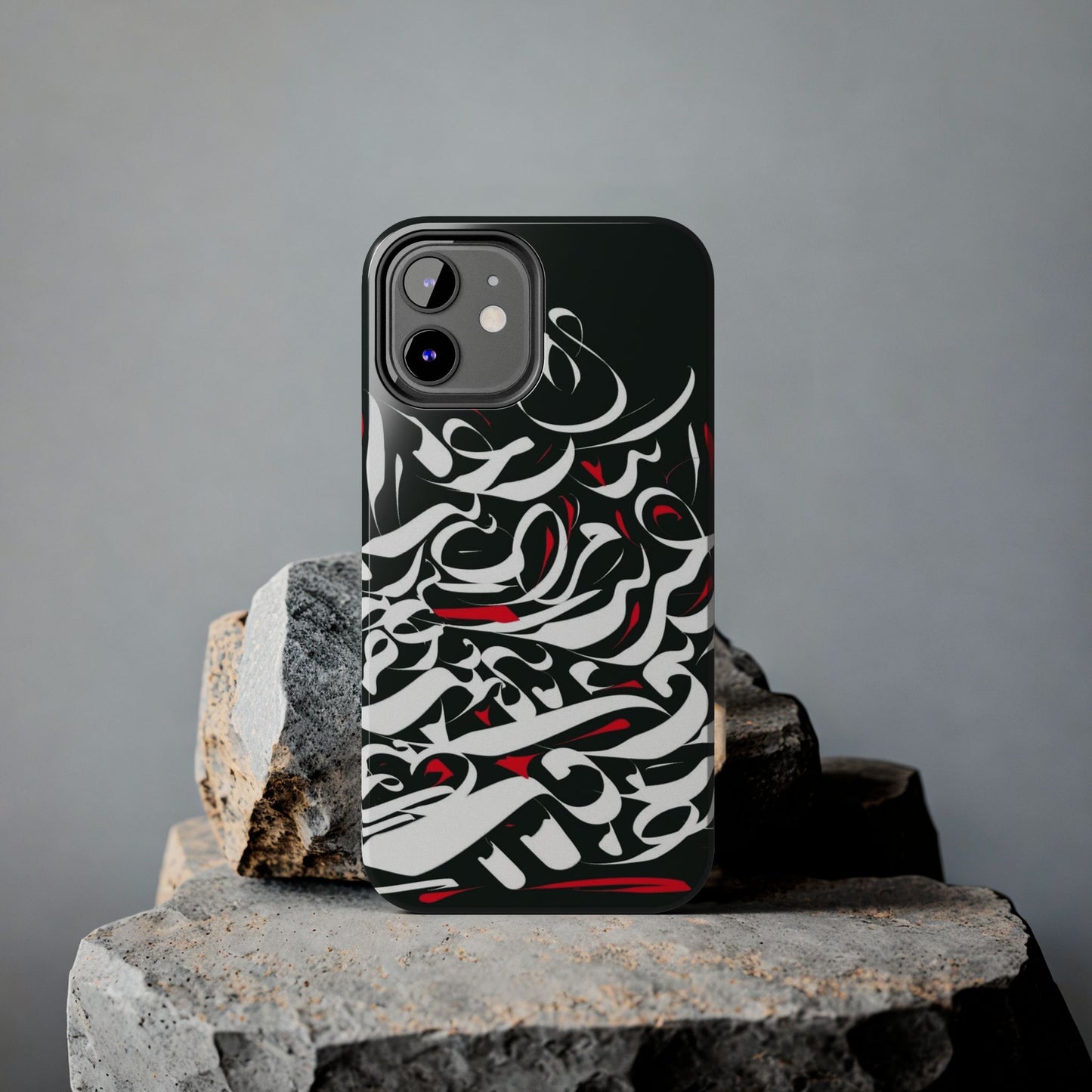 Phone Case Calligraphy Red Black White Tough Phone Case