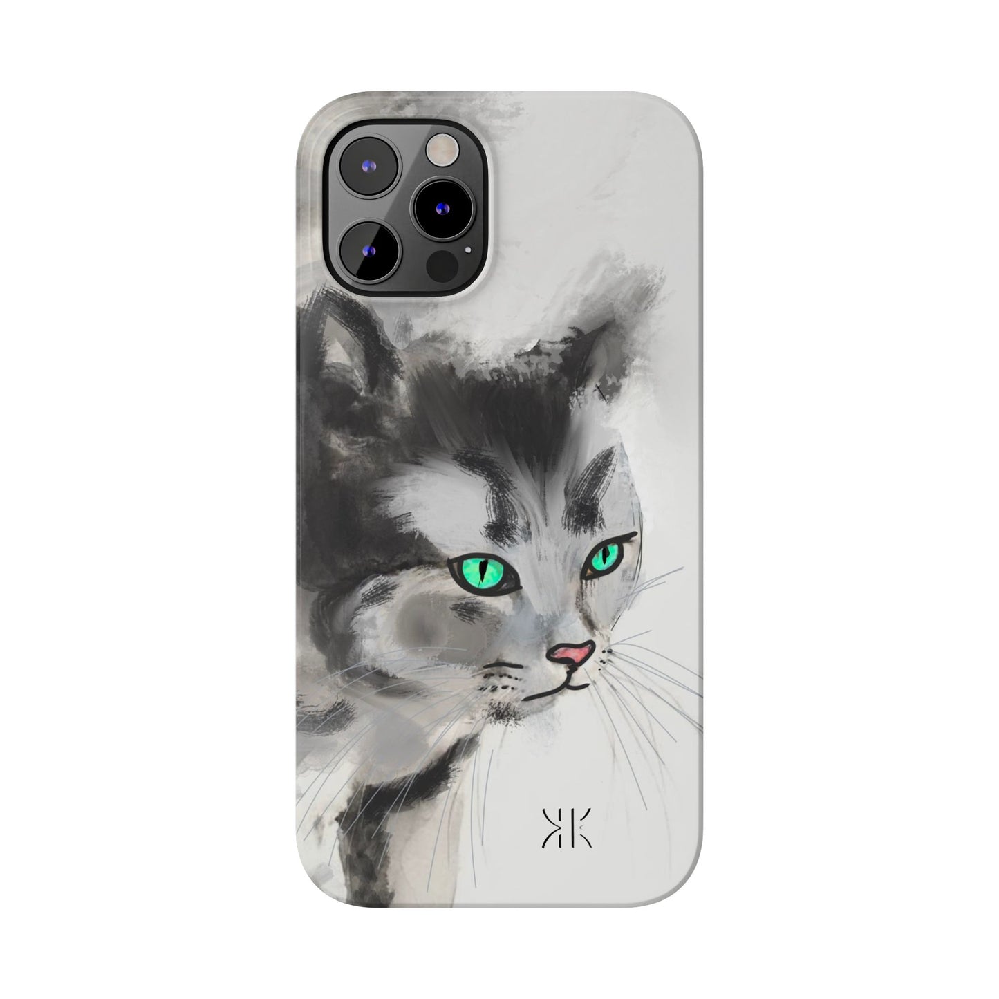 Modern Art Ink water painting  Slim Phone Case