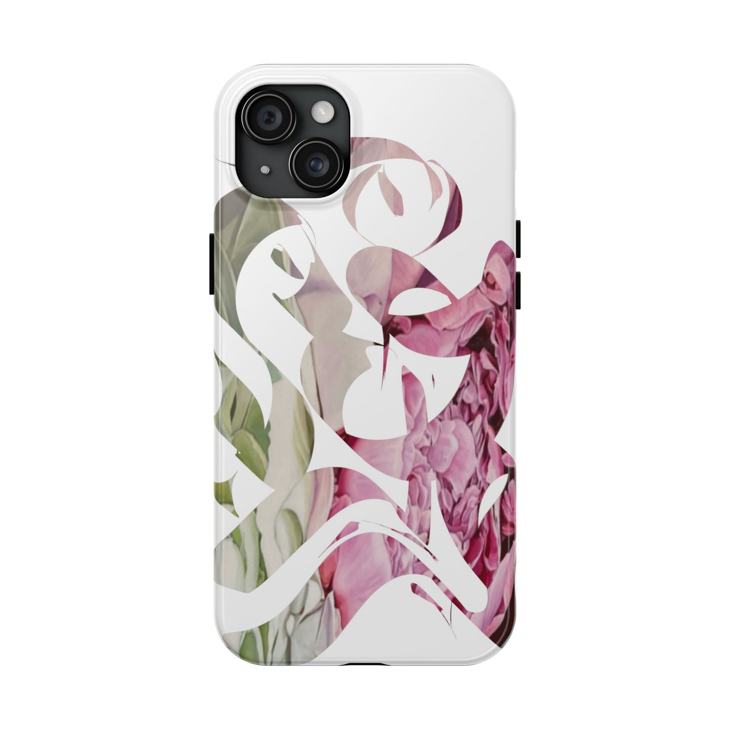 Phone Case - Garden Persian Calligraphy Design in Grey