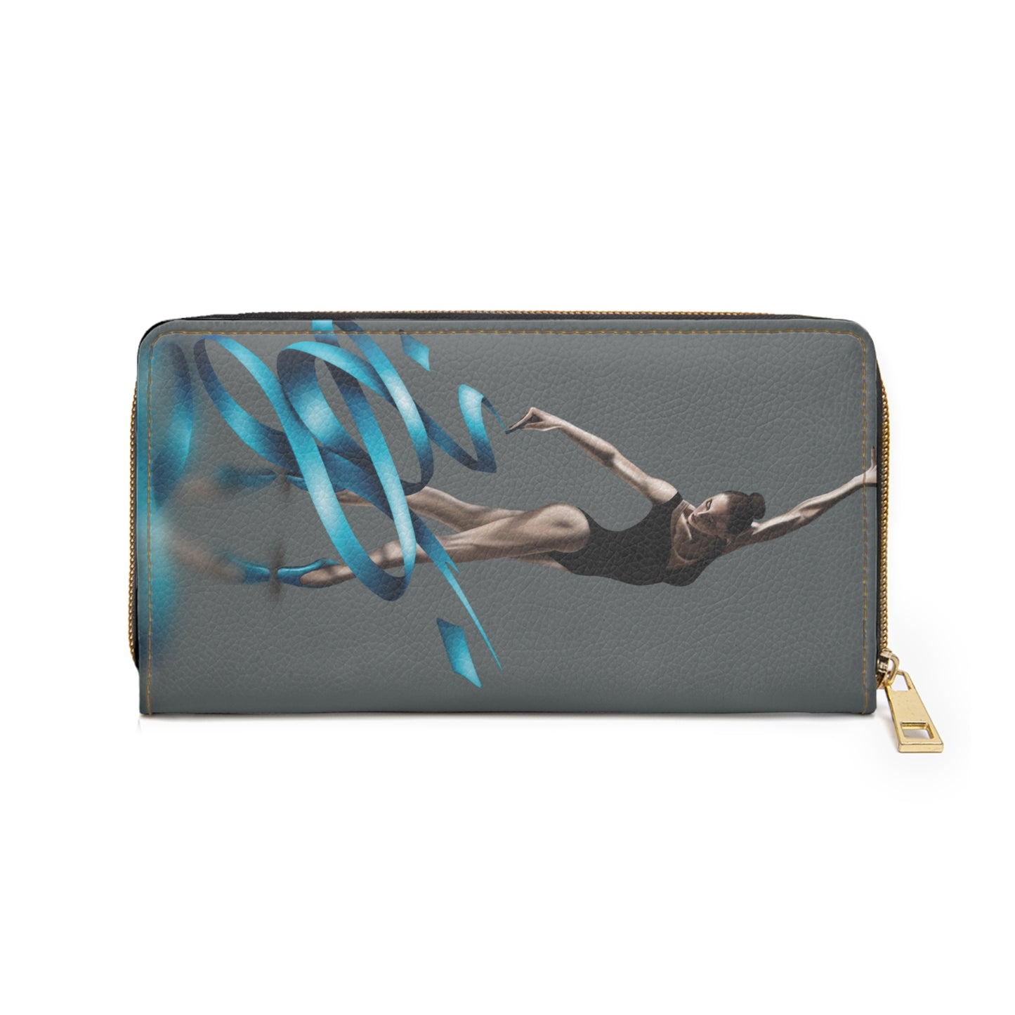 Ballerina Ribbon Calligraphy Zipper Wallet