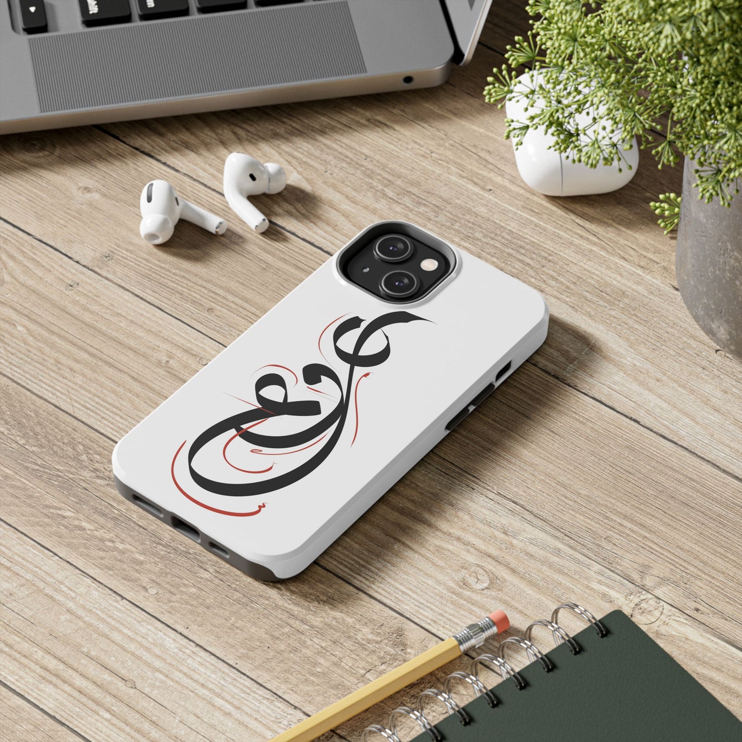 Phone Case - Handwritten Farsi Calligraphy 'Eshgh' Love Design