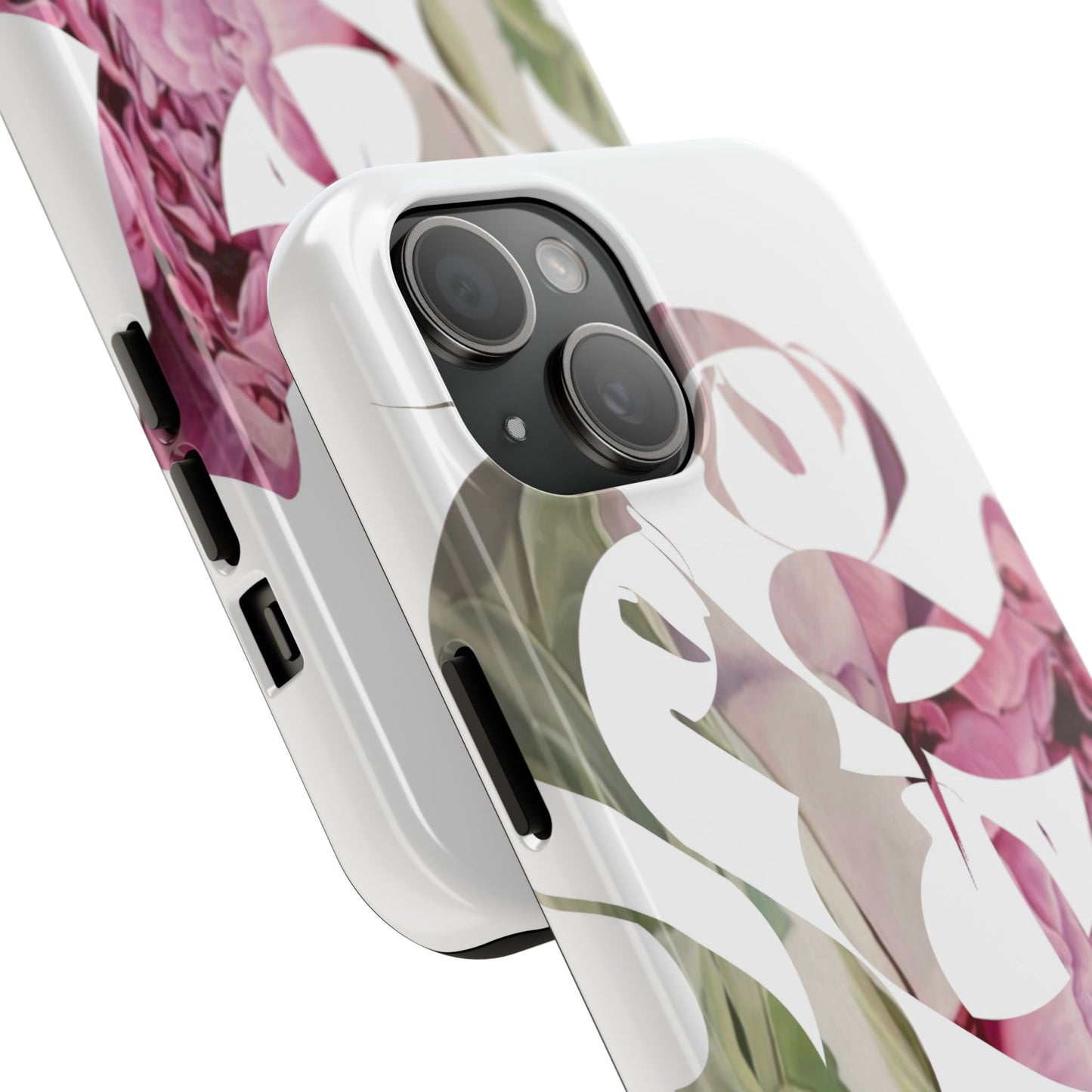 Phone Case - Garden Persian Calligraphy Design in Grey