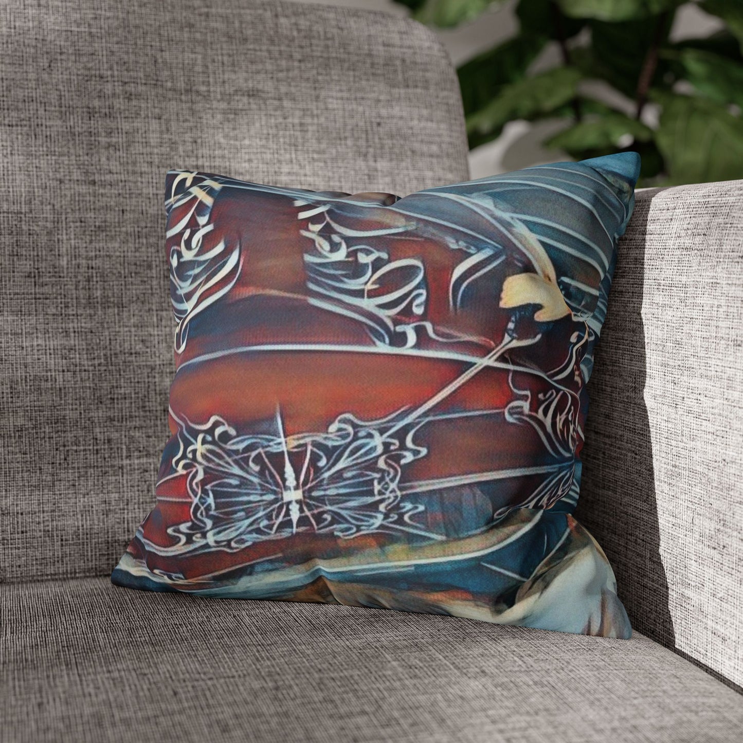Square Pillowcase - Modern Art Watercolour Design