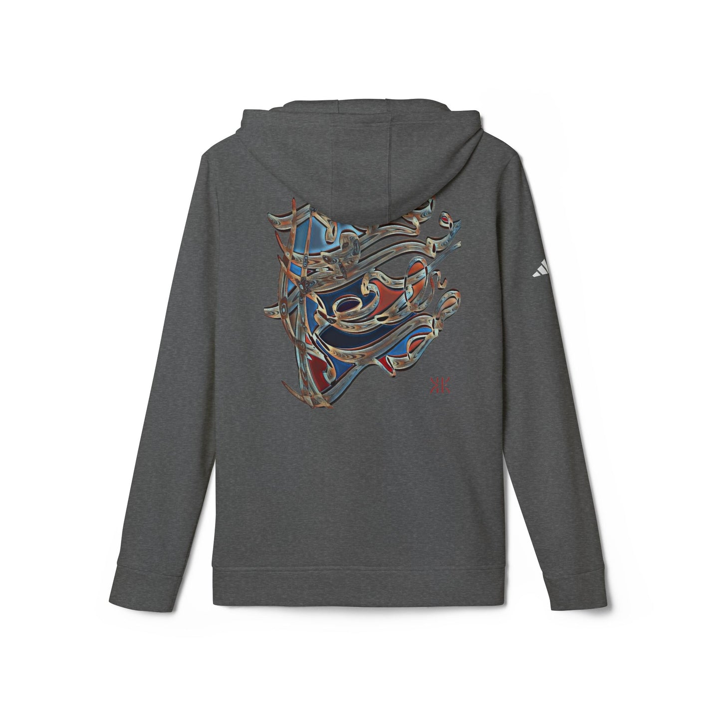 . Fleece Hoodie with Modern Calligraphy Adidas Design