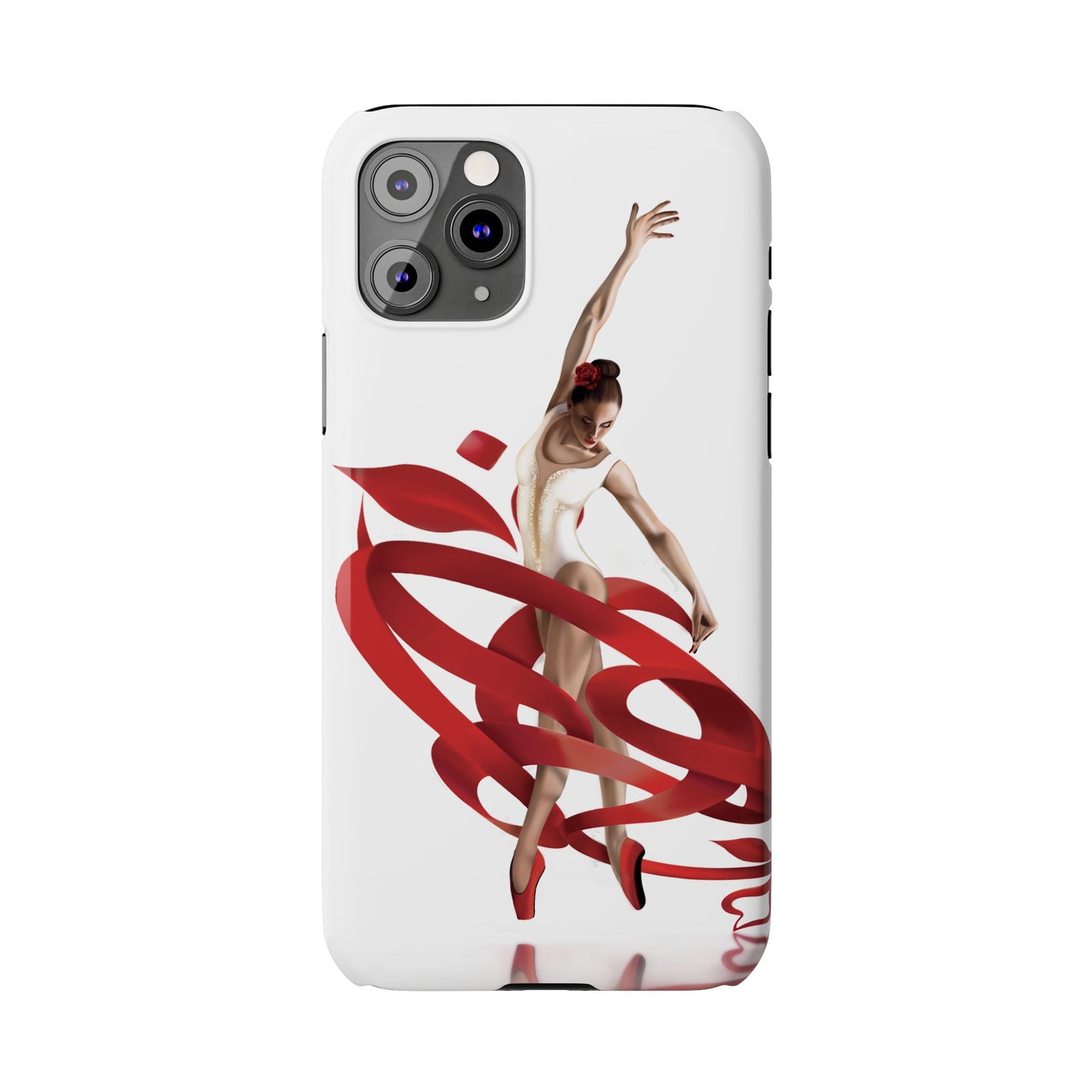 Elegant Ballet Dancer Ribbon Slim Phone Case - Perfect for Dance Lovers