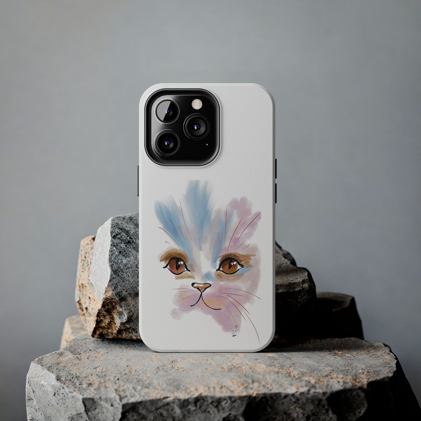 Cat Watercolour Tough Phone Case /