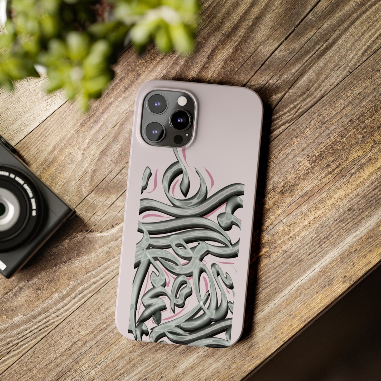 Modern Art  Slim Phone Case -LOVE,