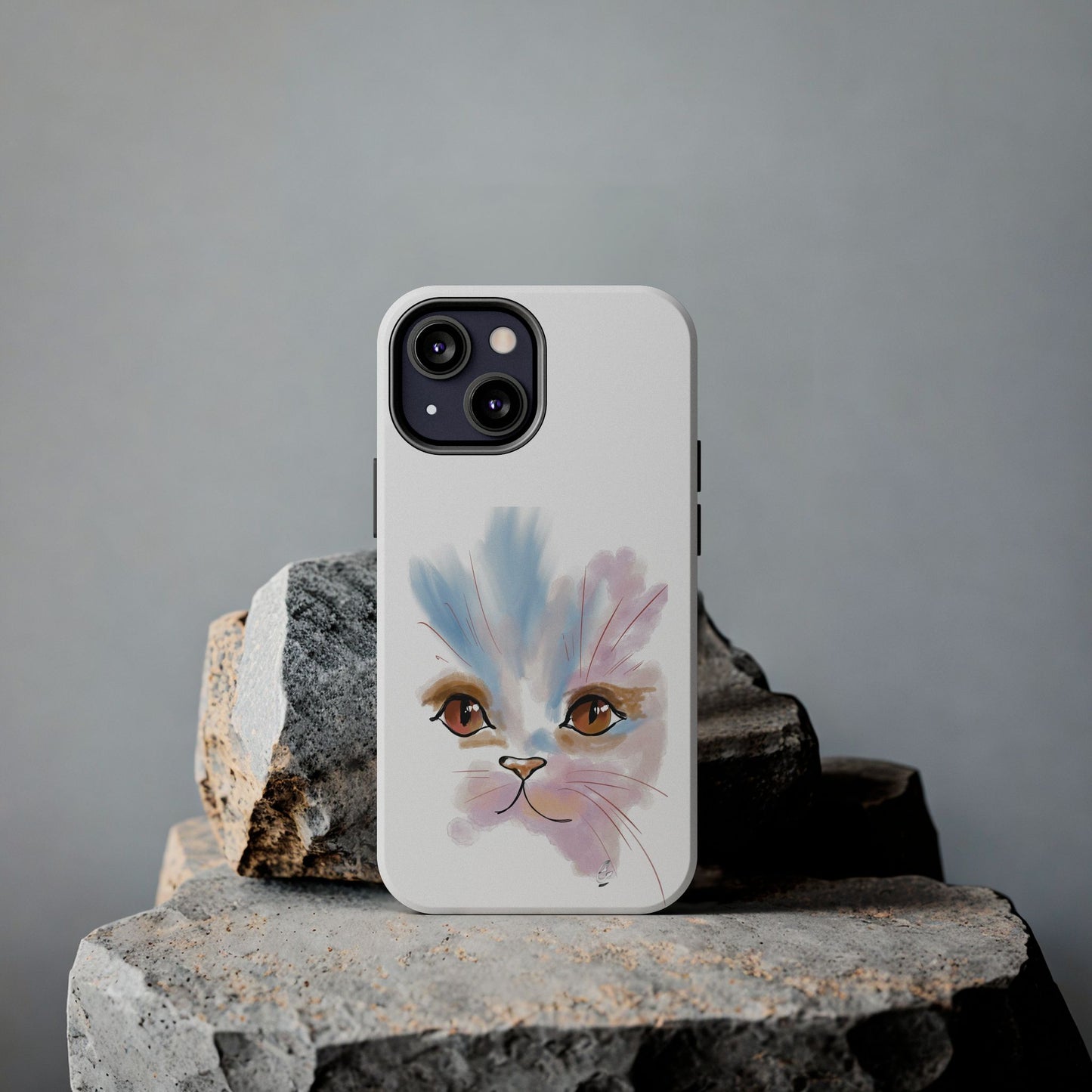 Cat Watercolour Tough Phone Case /