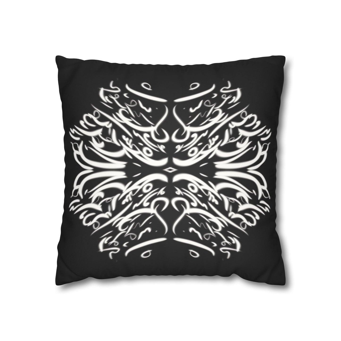 Persian Calligraphy beauty Faux Suede Square Pillow Cover